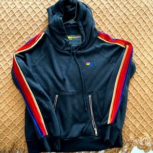Aviator Nation 5 Velvet Stripe Hoodie
